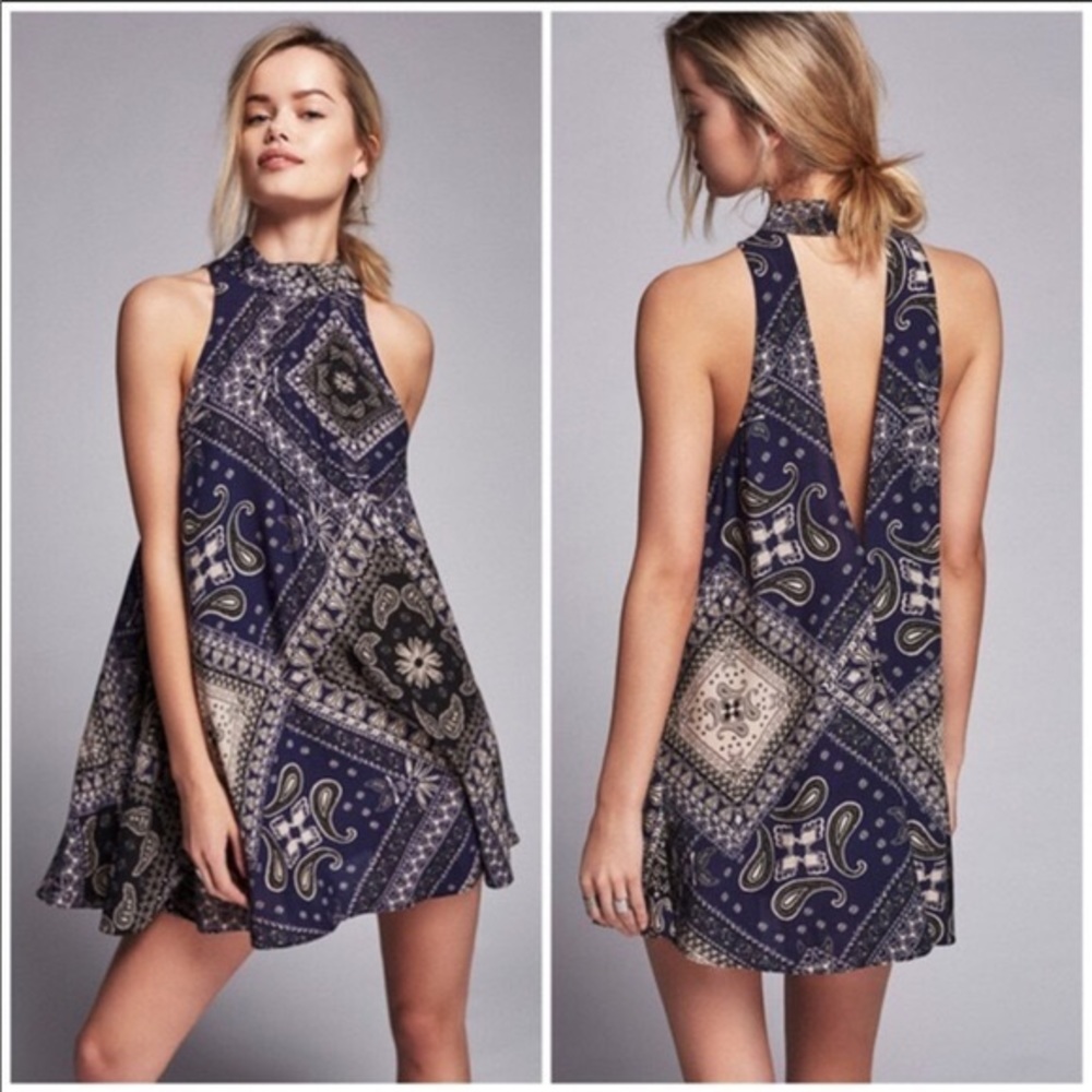 Sleeveless Paisley Dress